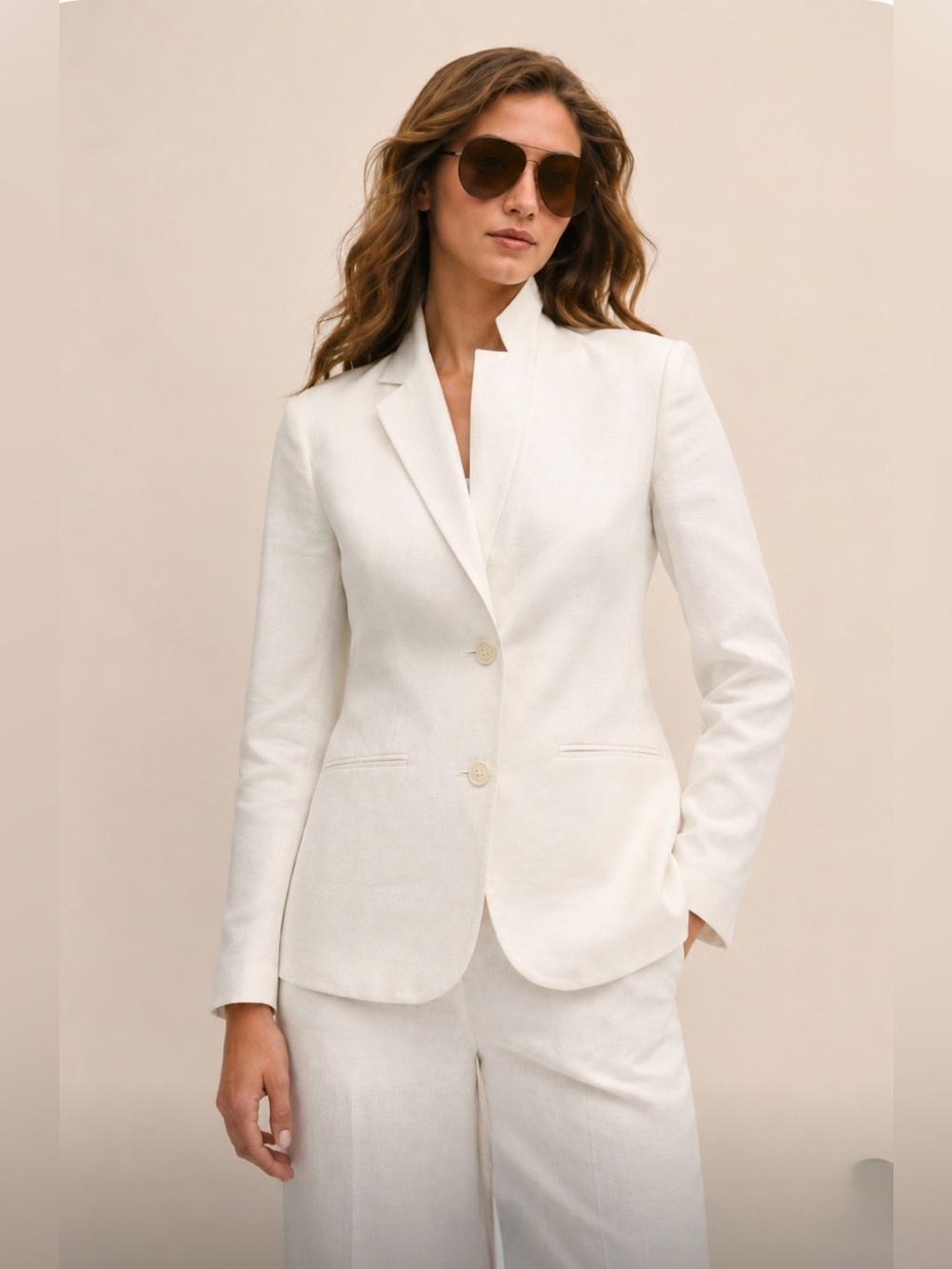 Brooks Brothers NWT White Linen Blazer
Single Breasted 2 Button Classic 10